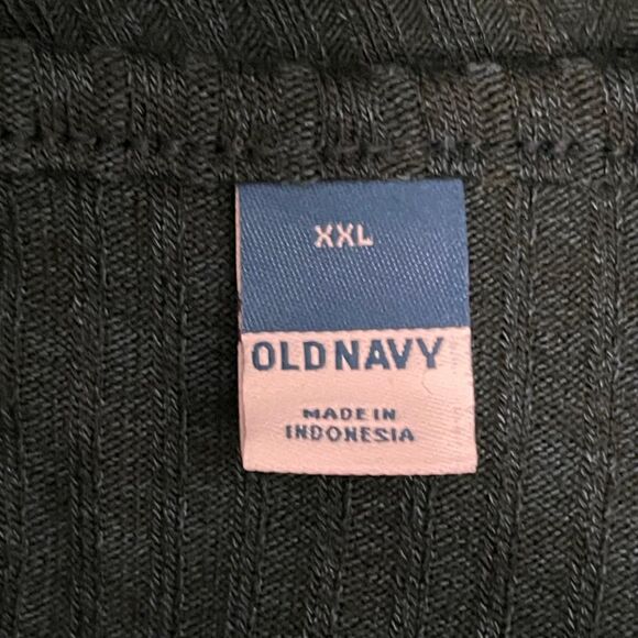 OLD NAVY Fit & Flare Rib-Knit Long-Sleeve Emerald Green Mini Dress, Size XXL - Picture 7 of 9